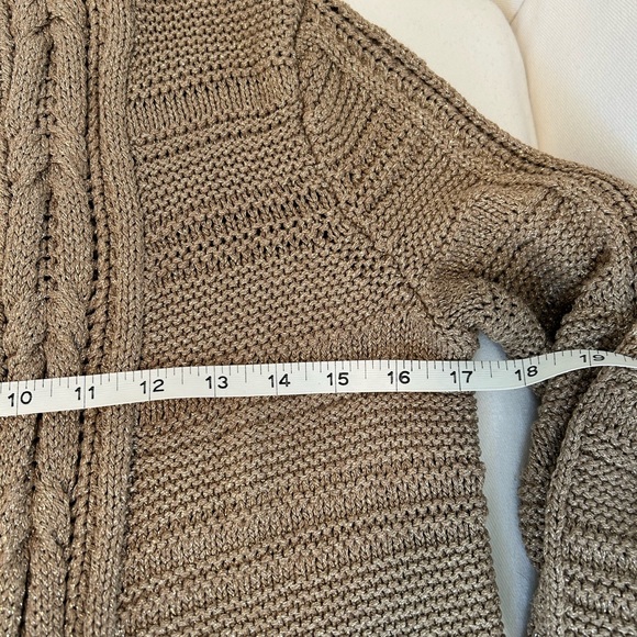 Metallic cable knit cardigan - Picture 7 of 9